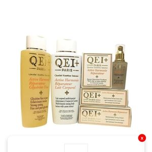 QEI+ Paris Active Harmonie Skincare Set - White & Gold